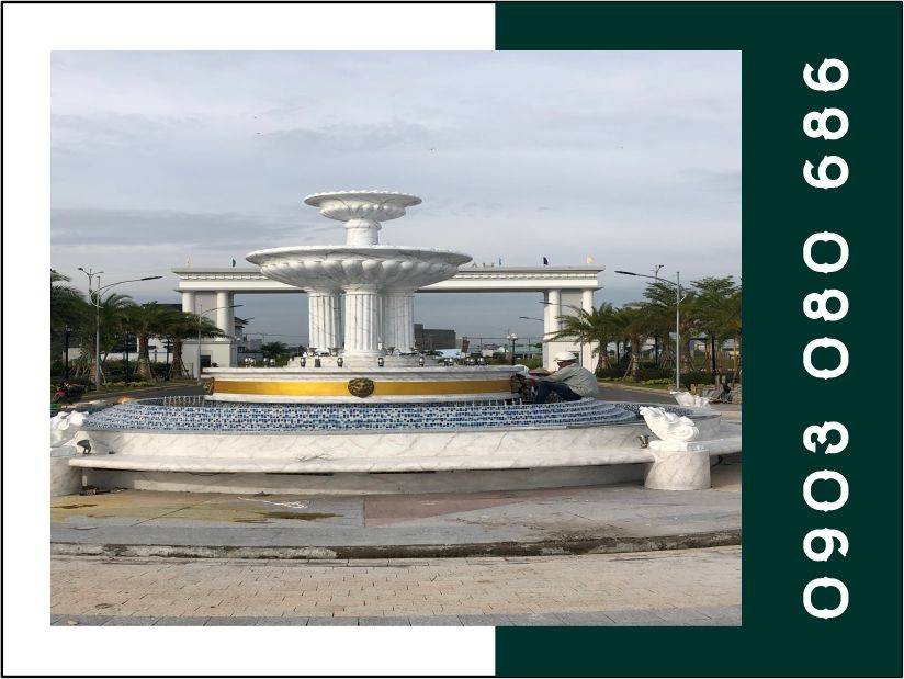 Thi Công Đài Phun Nước - Khu Đô Thị Mới - Hà TIên