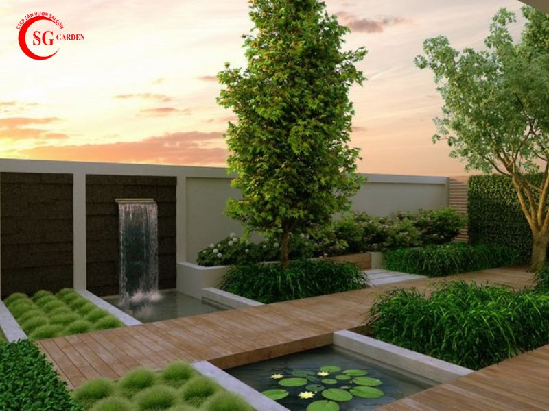 thiết kế sân vườn hiện đại 52