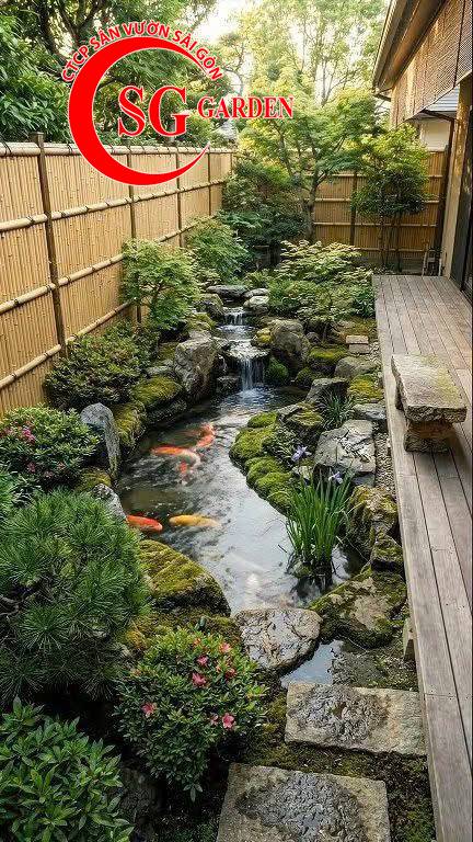 Thiết kế thi công hồ cá koi đẹp 43