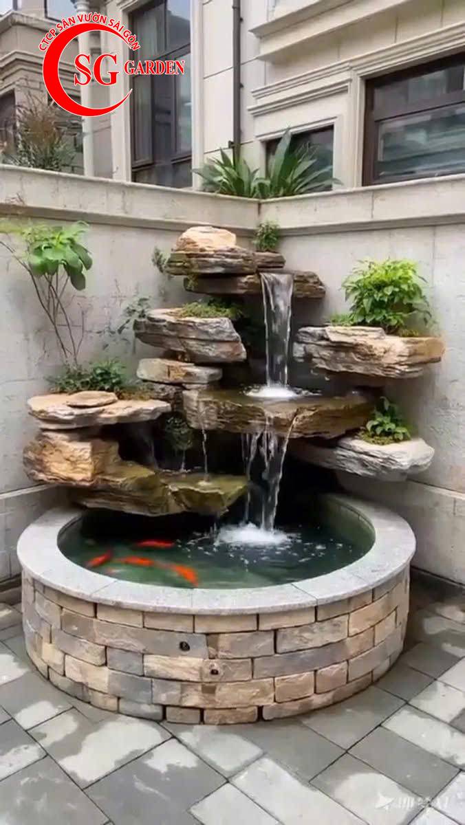 Thiết kế thi công hồ cá koi đẹp 45