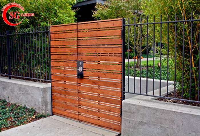 thiết kế cổng sân vườn đảm bảo an toàn cho gia đình
