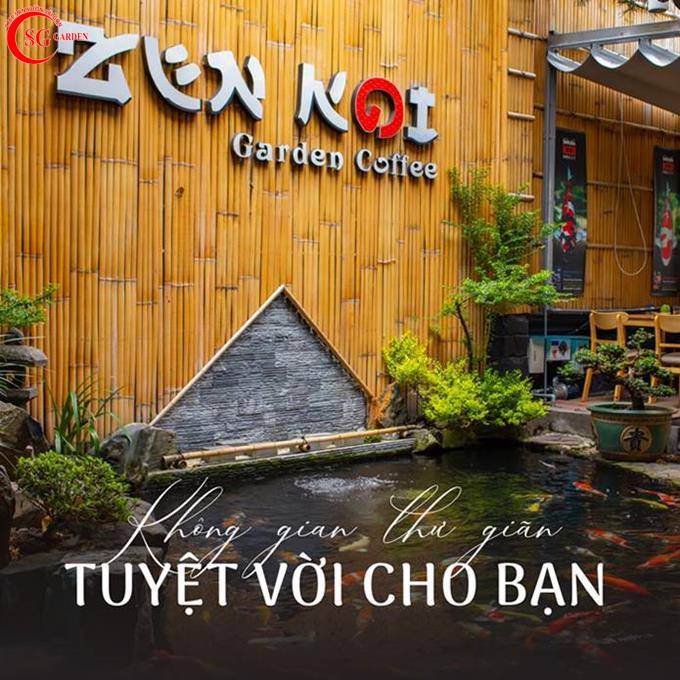 quán cafe cá koi zen koi garden 1