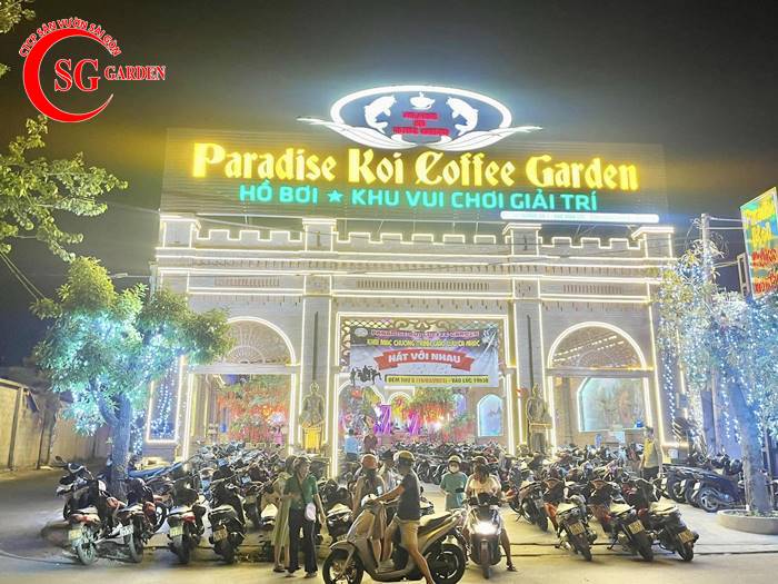 [Review] Koi Paradise Coffee Garden – quán cafe cá koi Bình Hưng Hoà B, Bình Tân