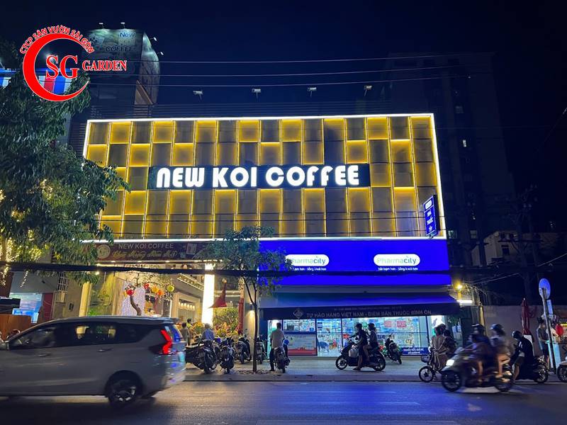 cafe cá koi quận 7 new koi coffee 1